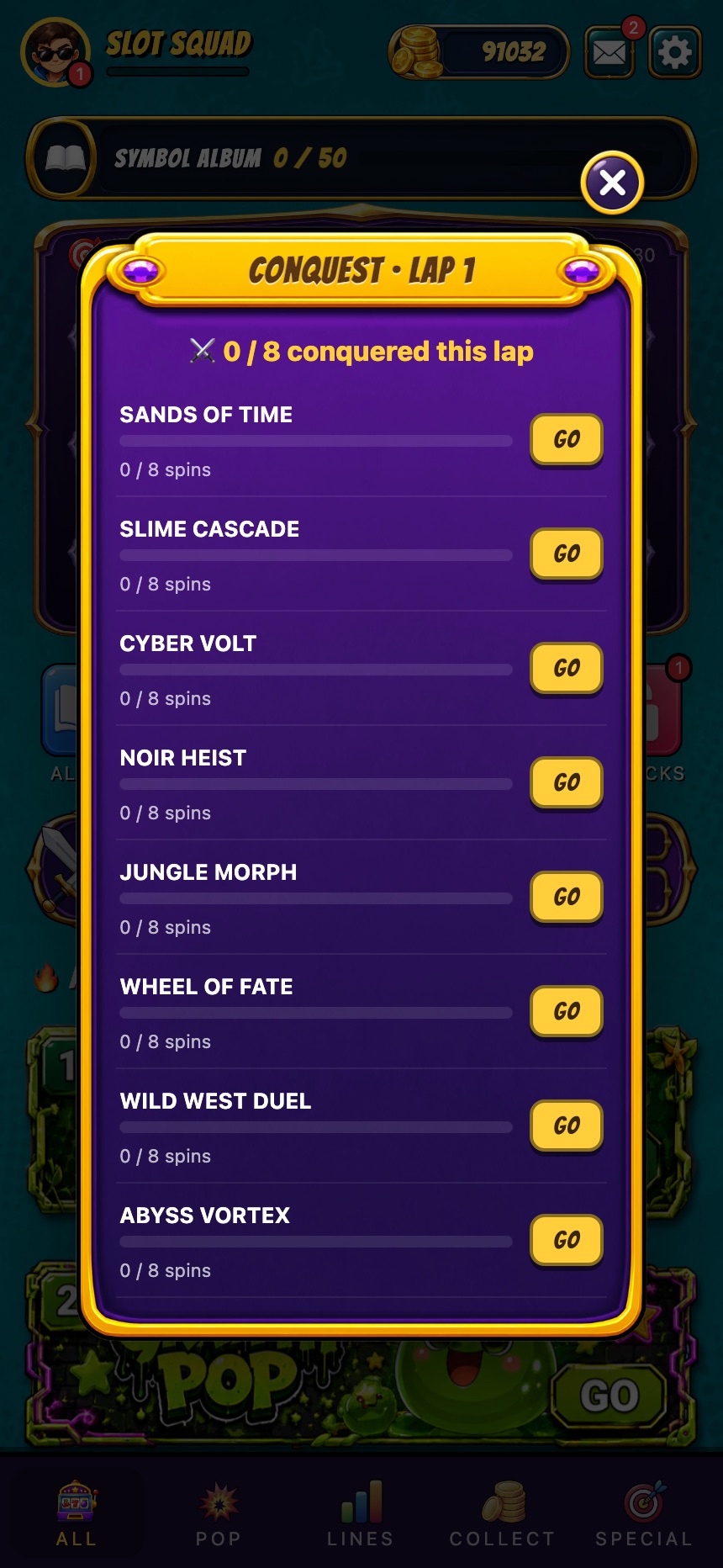 Conquest mode